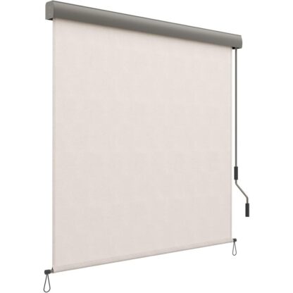 Vertical Blind, Karartma Roller Kör, 2.5 X 1.6 M (Y x G), Balkon Gizlilik Ekranı, Geri Çekilebilir Kanopi, Dış Mekan Güneş Koruması, Halletmek, Alüminyum Kutu, Perde,