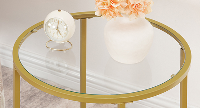 round side table end table