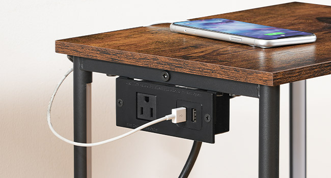 Nightstand with Charging Station