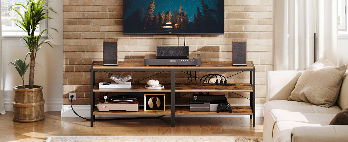 TV Stand with Power Outlets BF162DS01