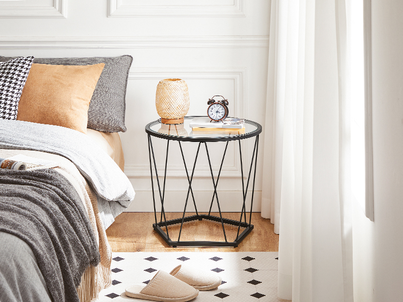 round bedside table