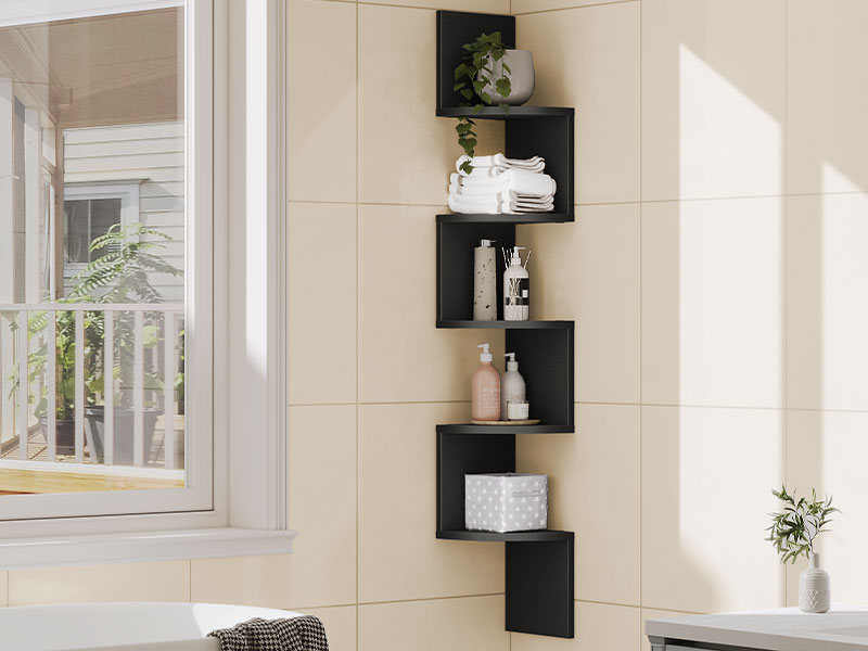 BK26BJP201 Floating corner book shelves