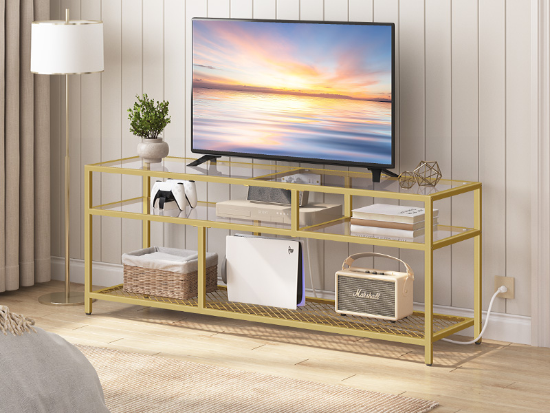 gold tv stand