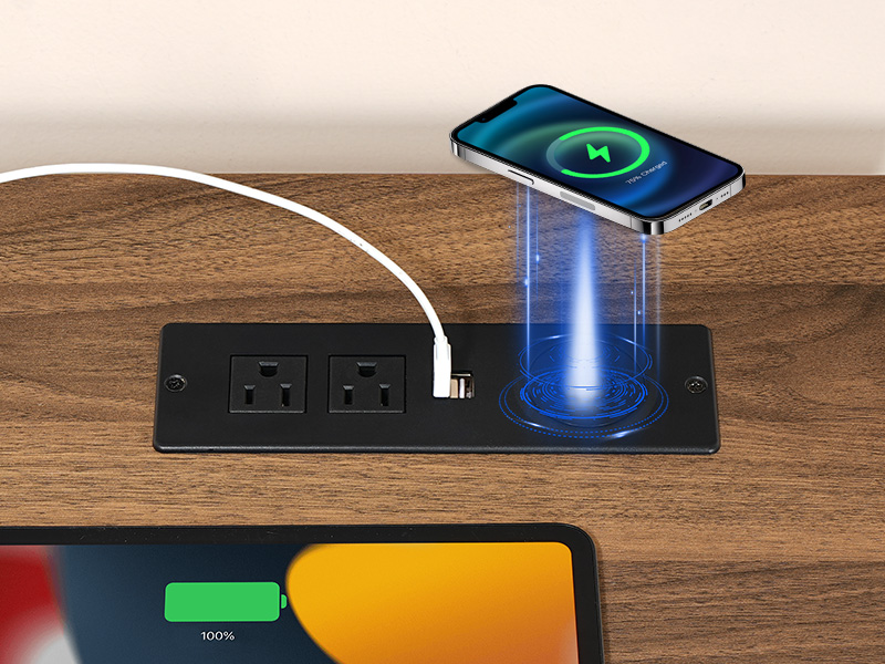 Night stand with charging station