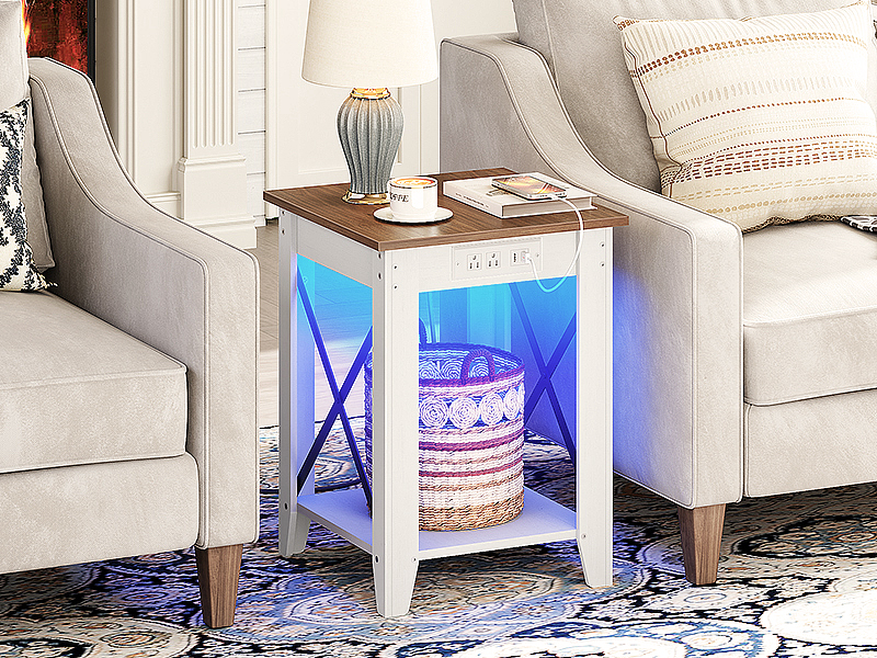 WH45UDBZ01 farmhouse end table with charing station