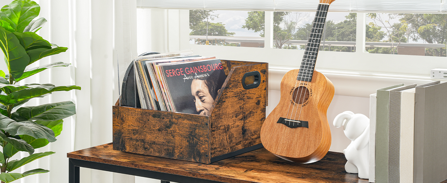 Vinyl Record Storage, Vinyl Record Box Case Crate